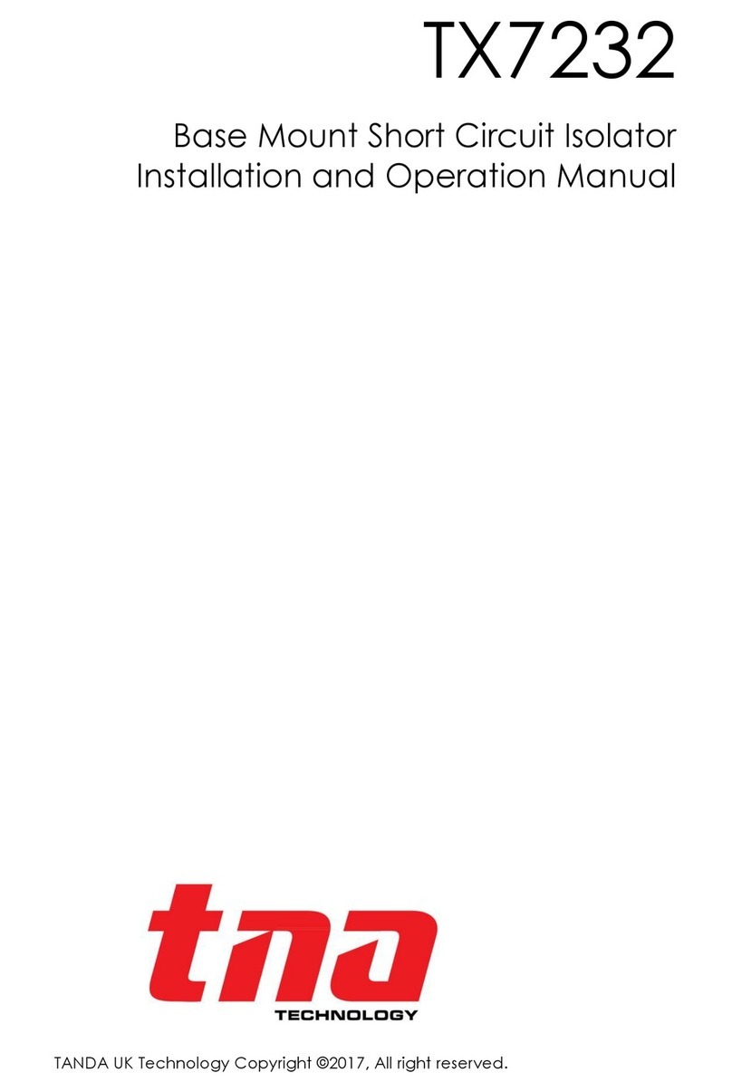 TNA TX7232 Installation and operation manual