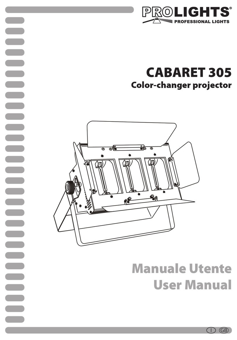 ProLights CABARET 305 User manual