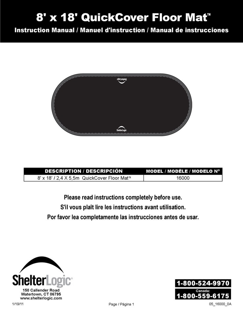 ShelterLogic 16000 instruction manual