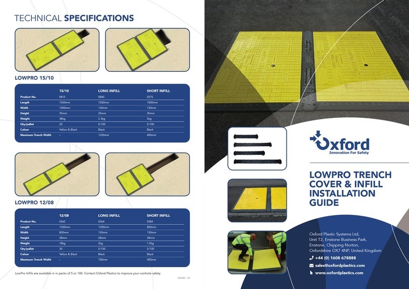 Oxford Plastics LOWPRO 15/10 installation guide Oxford Plastics LOWPRO 15/10 installation guide