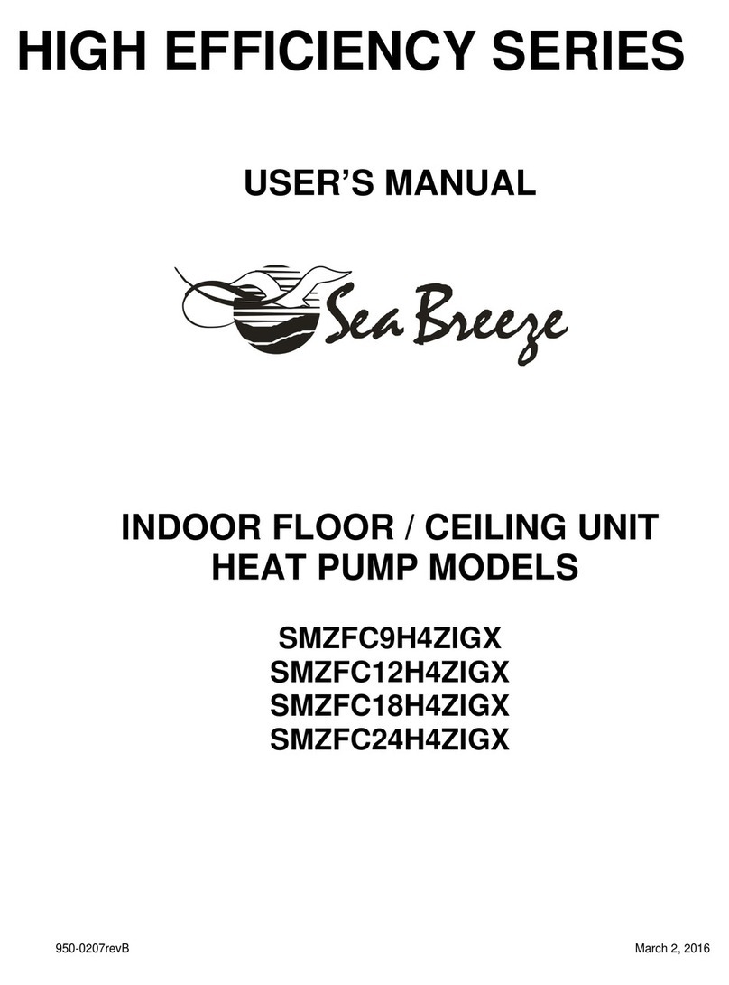 Seabreeze HIGH EFFICIENCY Series user manual Seabreeze HIGH EFFICIENCY Series user manual