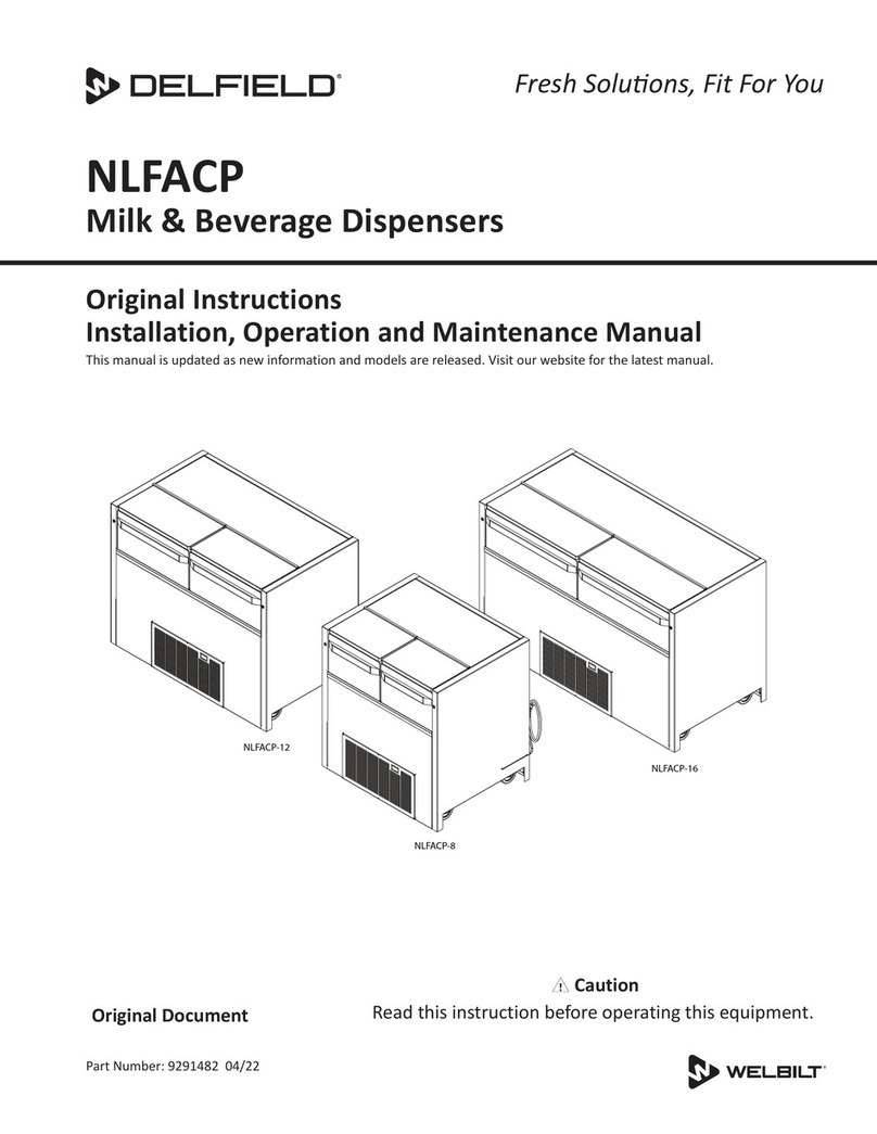 Welbilt Delfield NLFACP Original Instructions Installation, Operation and Maintenance Manual