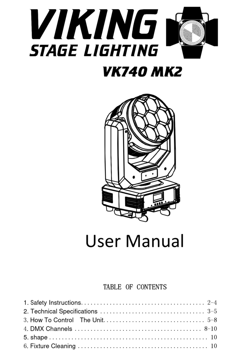 Viking Stage Lighting VK740 MK2 user manual