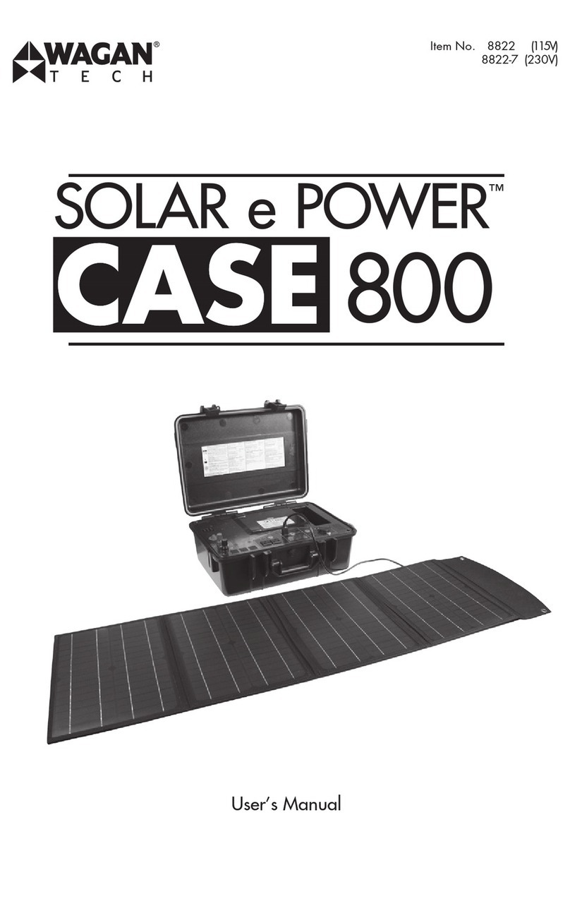 Wagan SOLAR e POWER CASE 800 user manual Wagan SOLAR e POWER CASE 800 user manual