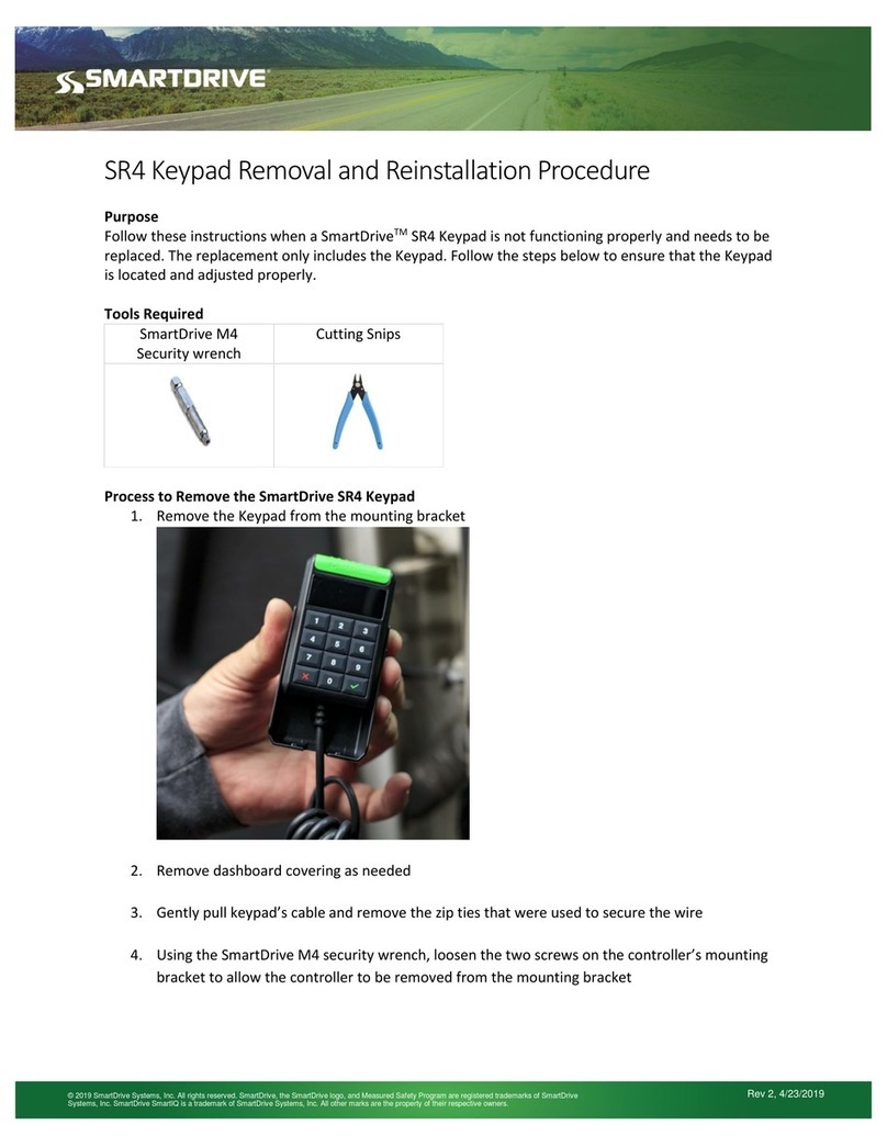 SmartDrive Systems SR4 Removal guide