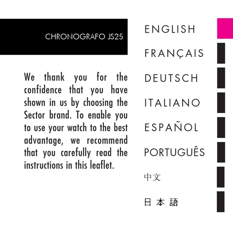 Sector CHRONOGRAFO JS25 User manual Sector CHRONOGRAFO JS25 User manual
