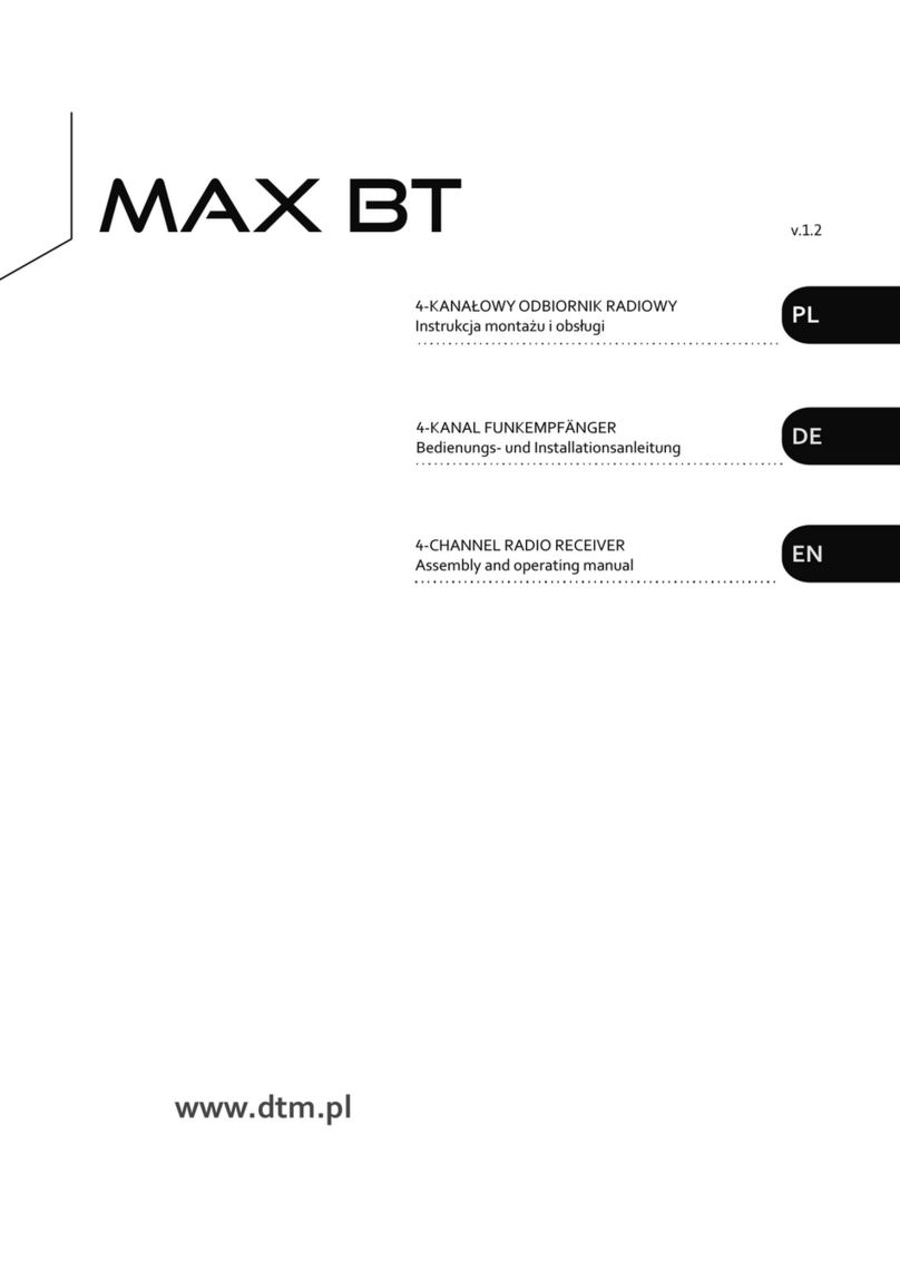 DTM System MAX BT User instructions