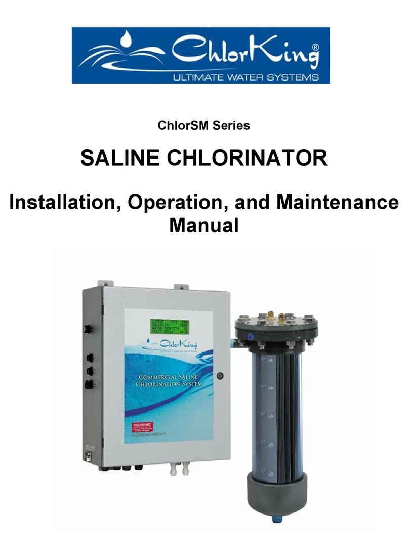 ChlorKing ChlorSM Series Installation, operation and maintenance manual