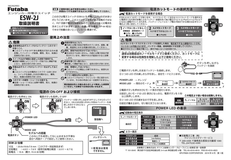 FUTABA ESW-2J instruction manual