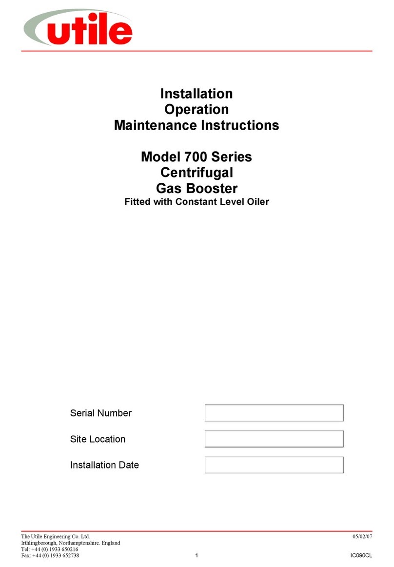Utile 700 Series Installation, operation & maintenance instructions