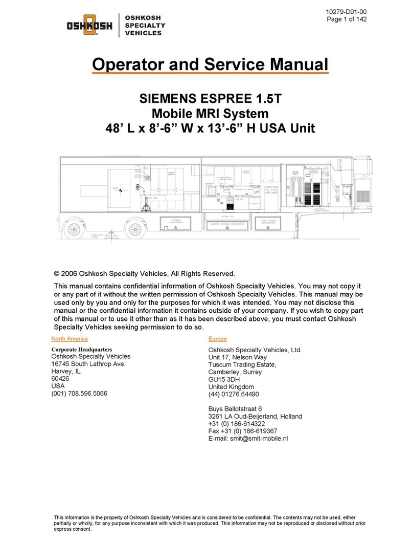 Oshkosh SIEMENS ESPREE 1.5T Operator's and service manual