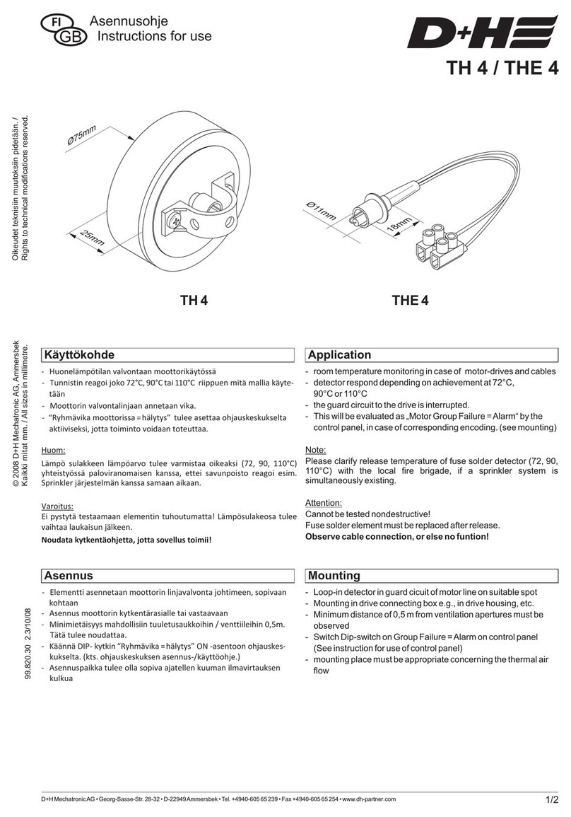 D+H TH 4 Instructions for use