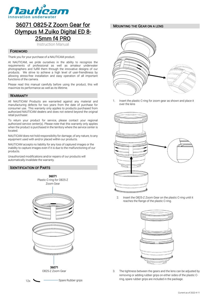 Nauticam O825-Z instruction manual