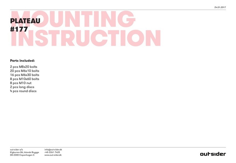 Outsider Plateau Mounting instruction