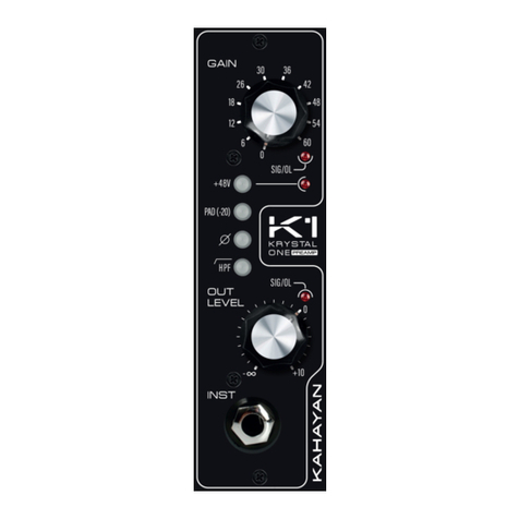 KAHAYAN Proaudio 500 Series Operator's manual