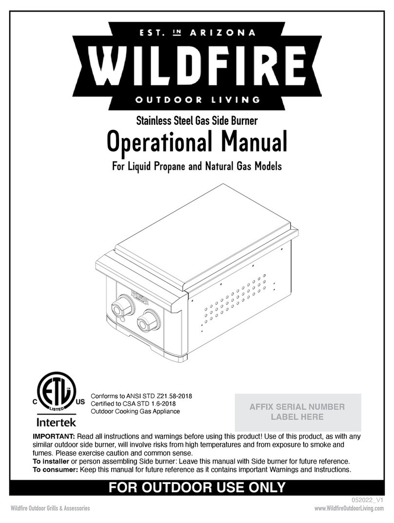 Wildfire WF-DBLSBRN-RH Operational manual