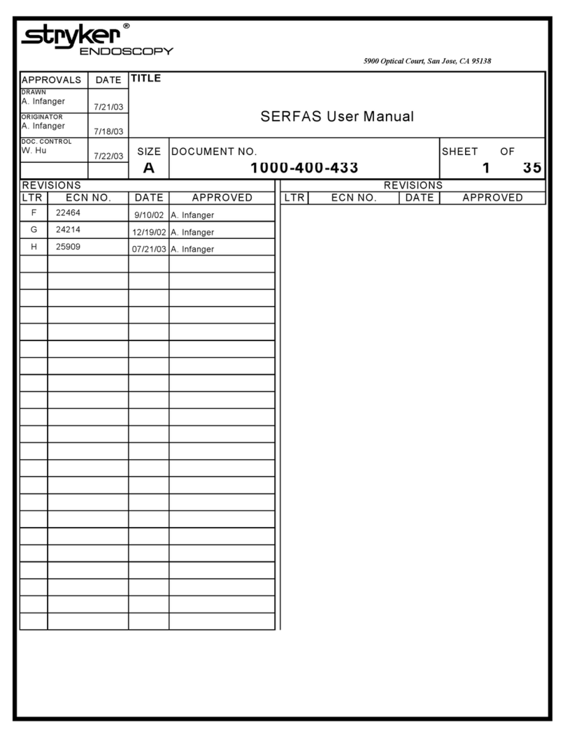 Stryker SERFAS user manual