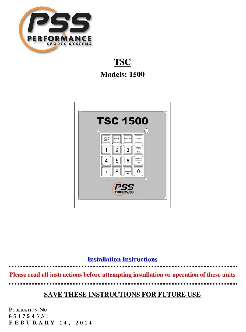 PSS TSC 1500 installation instructions