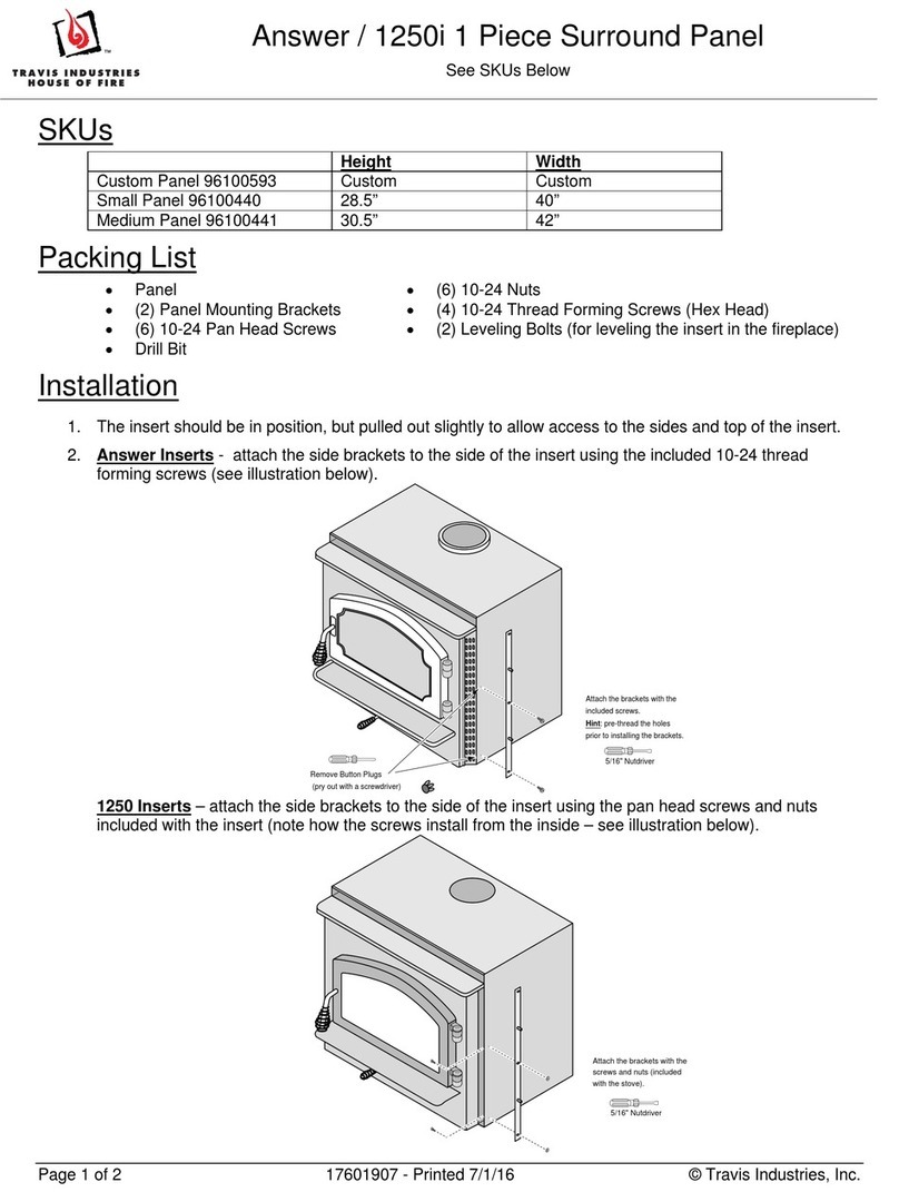 Travis Industries 96100593 User manual Travis Industries 96100593 User manual