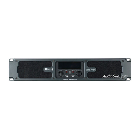 PARK AUDIO GS Series owner's manual
