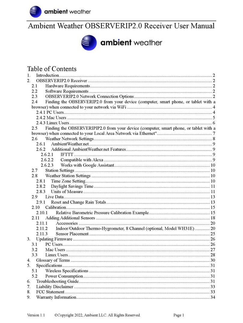 Ambient Weather OBSERVERIP 2.0 user manual