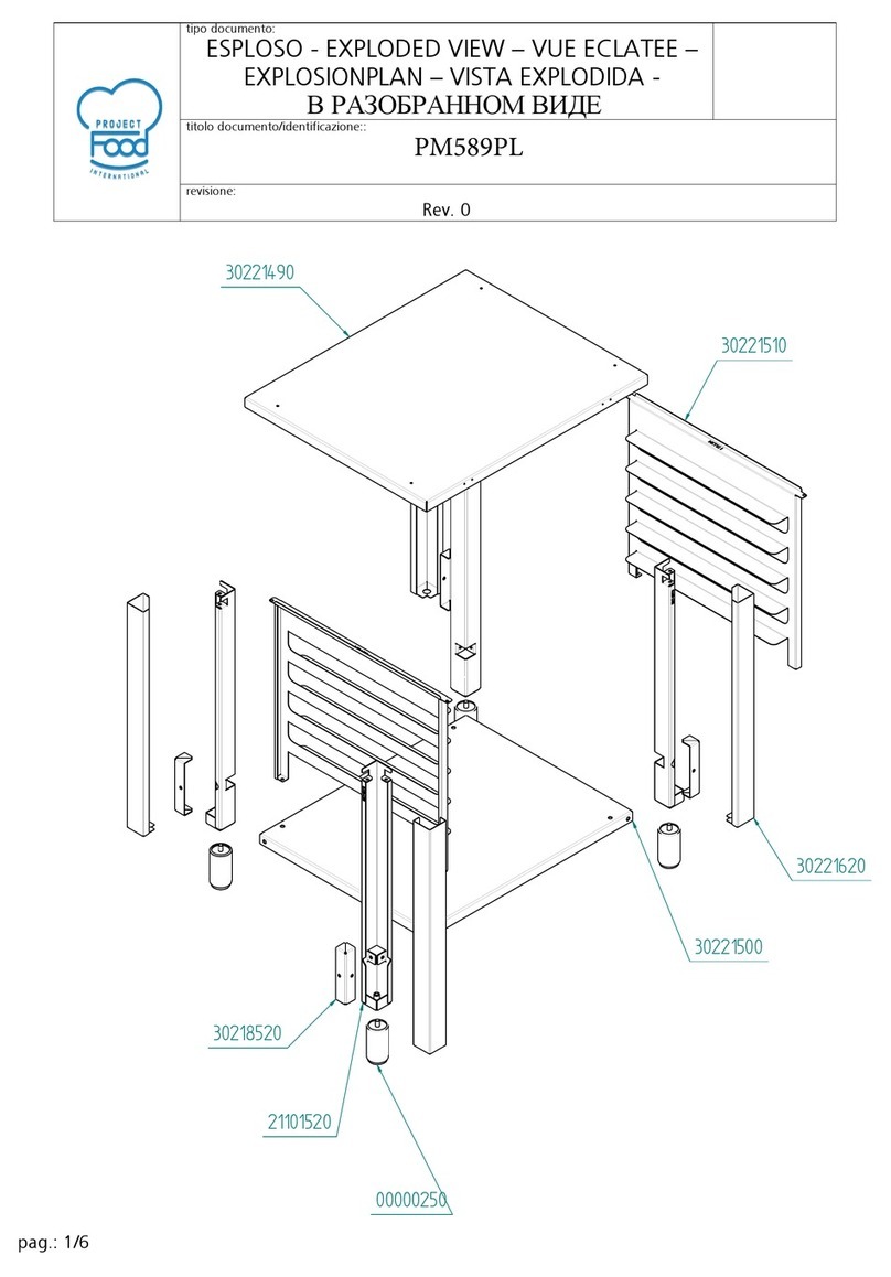 Project Food PM589PL Mounting instructions