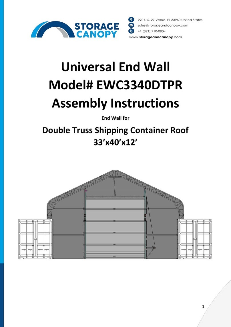 Storage Canopy EWC3340DTPR Assembly instructions