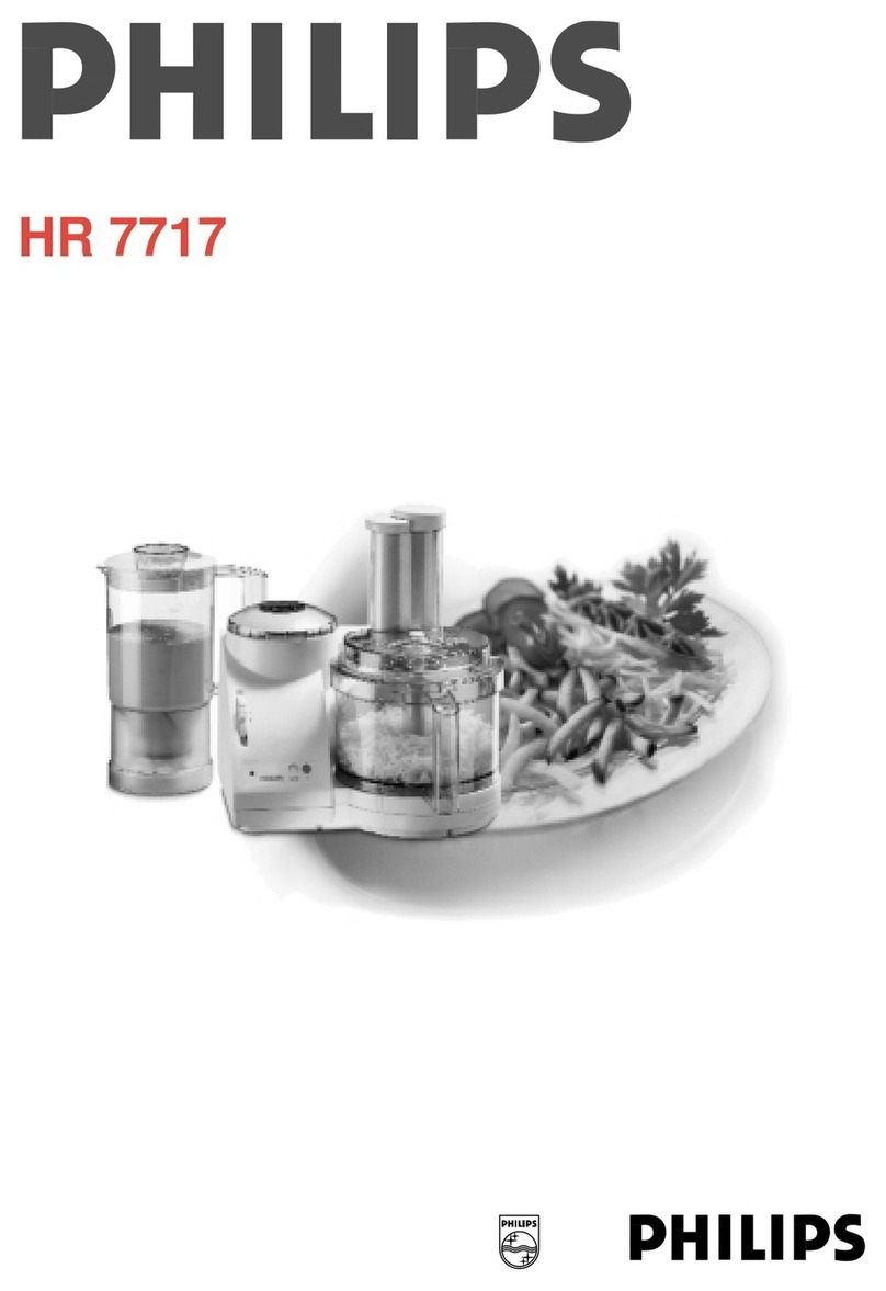 Philips HR 7717 operating instructions