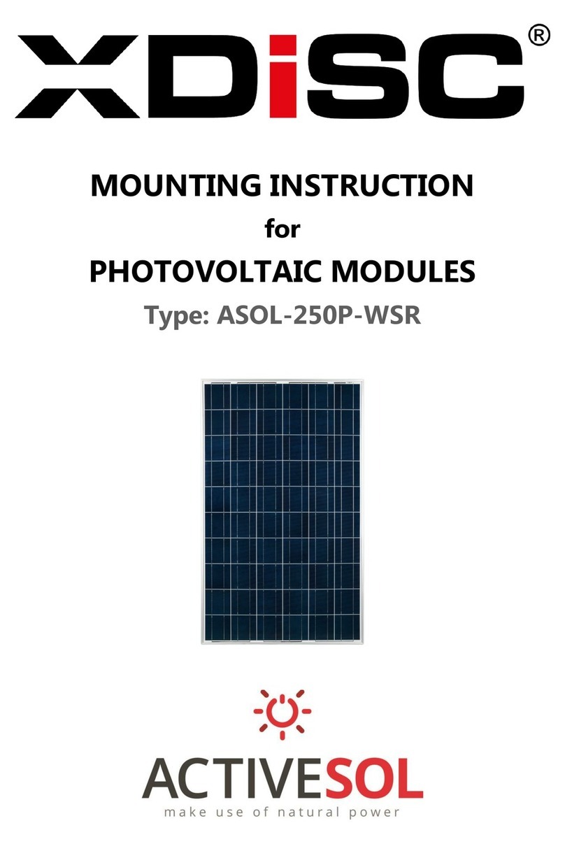 XDISC ASOL-250P-WSR Mounting instruction