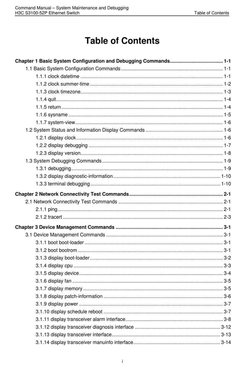 H3C S3100-52P Command manual