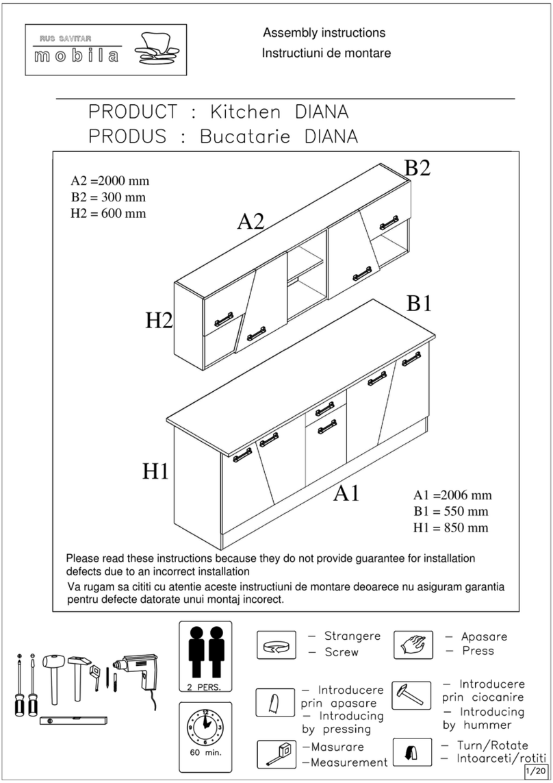 RUS SAVITAR DIANA Assembly instructions