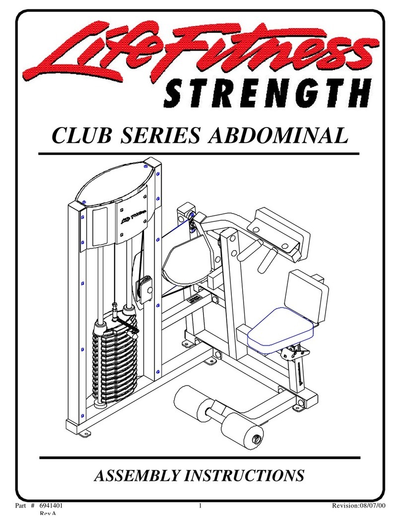 Life Fitness Club Series Assembly instructions