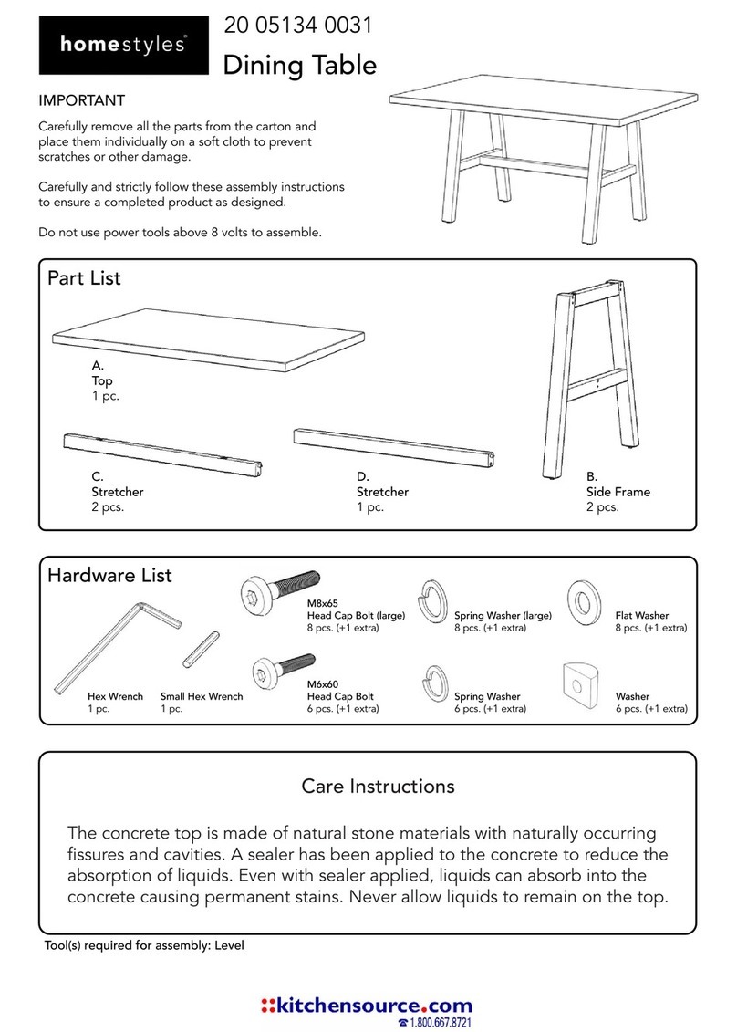 Home Styles 20 051 0031 34 manual
