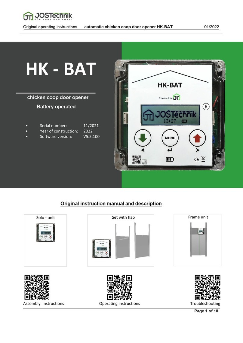 JOSTechnik HK-BAT Original operating instructions