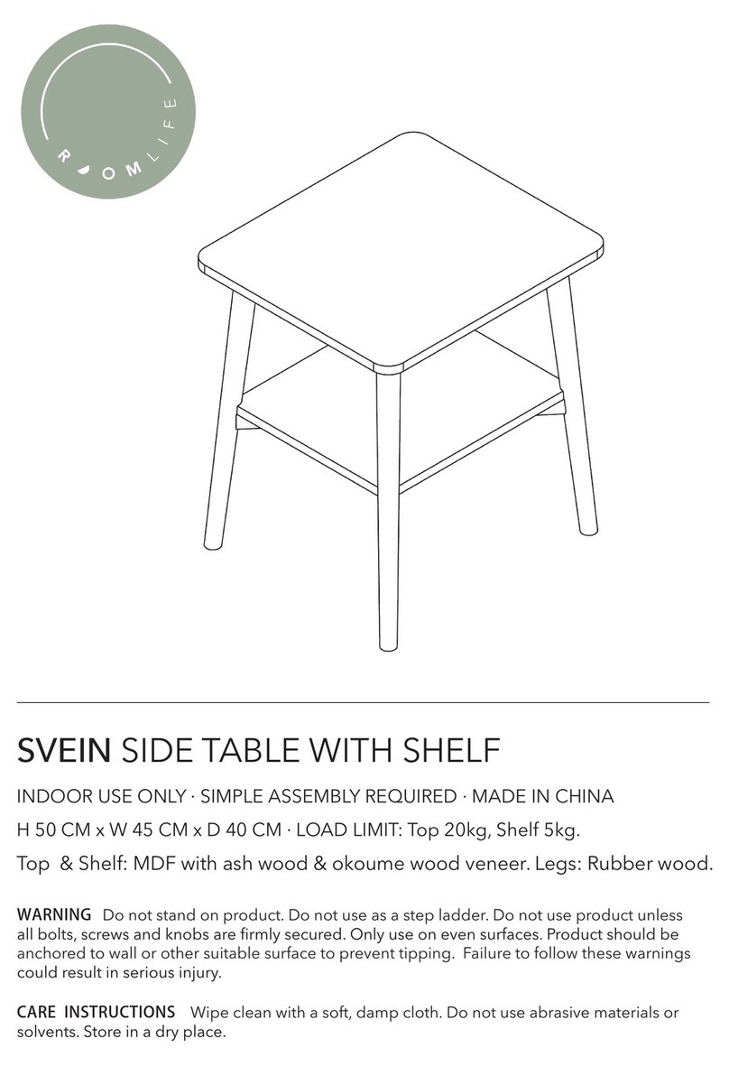 Target SVEIN SIDE TABLE WITH SHELF manual