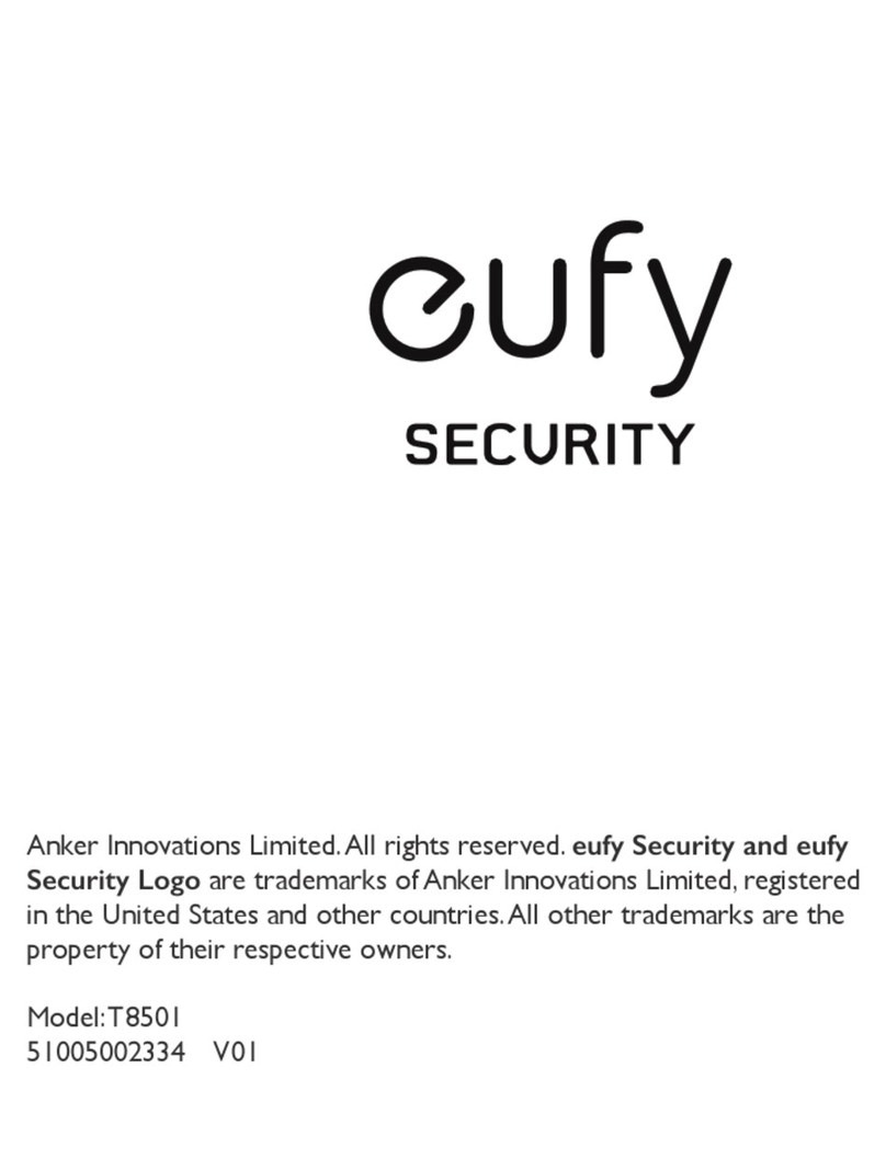 eufy Security T8501 User manual