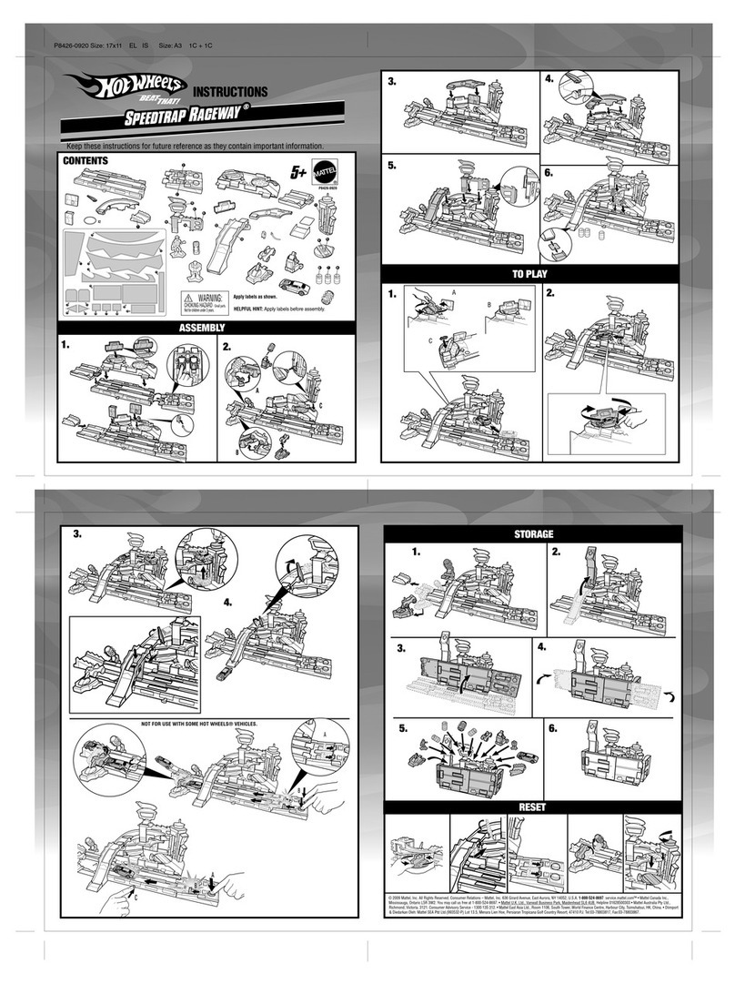 Mattel HotWHEELS SPEEDTRAP RAGEWAY instructions Mattel HotWHEELS SPEEDTRAP RAGEWAY instructions
