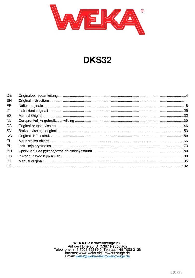 Weka DKS32 Original instructions