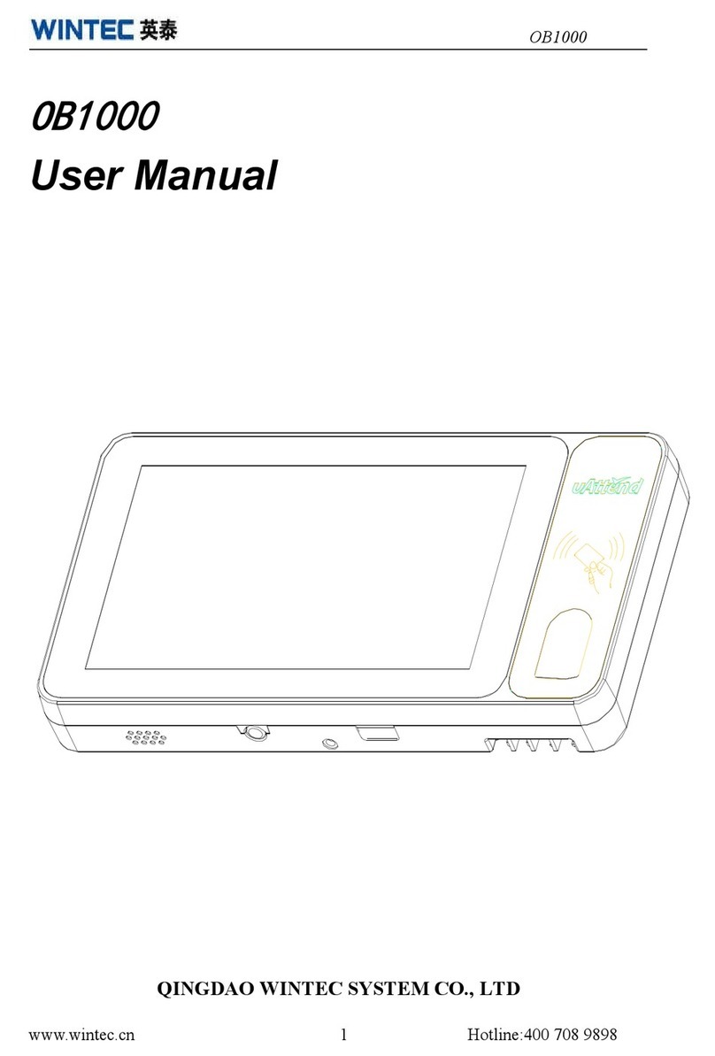 Wintec uAttend OB1000 user manual