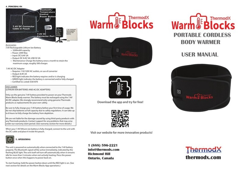 THERMODx Warm Blocks user manual