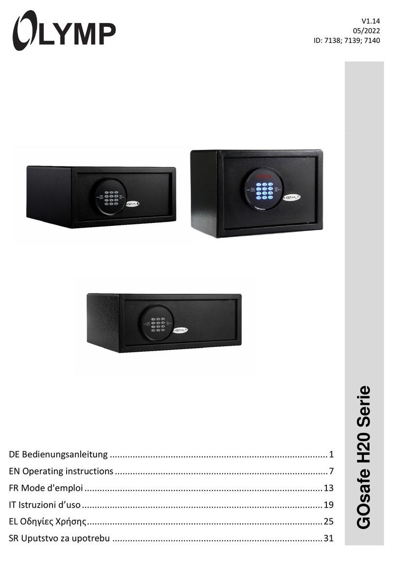 Olymp GOsafe H20 Series operating instructions