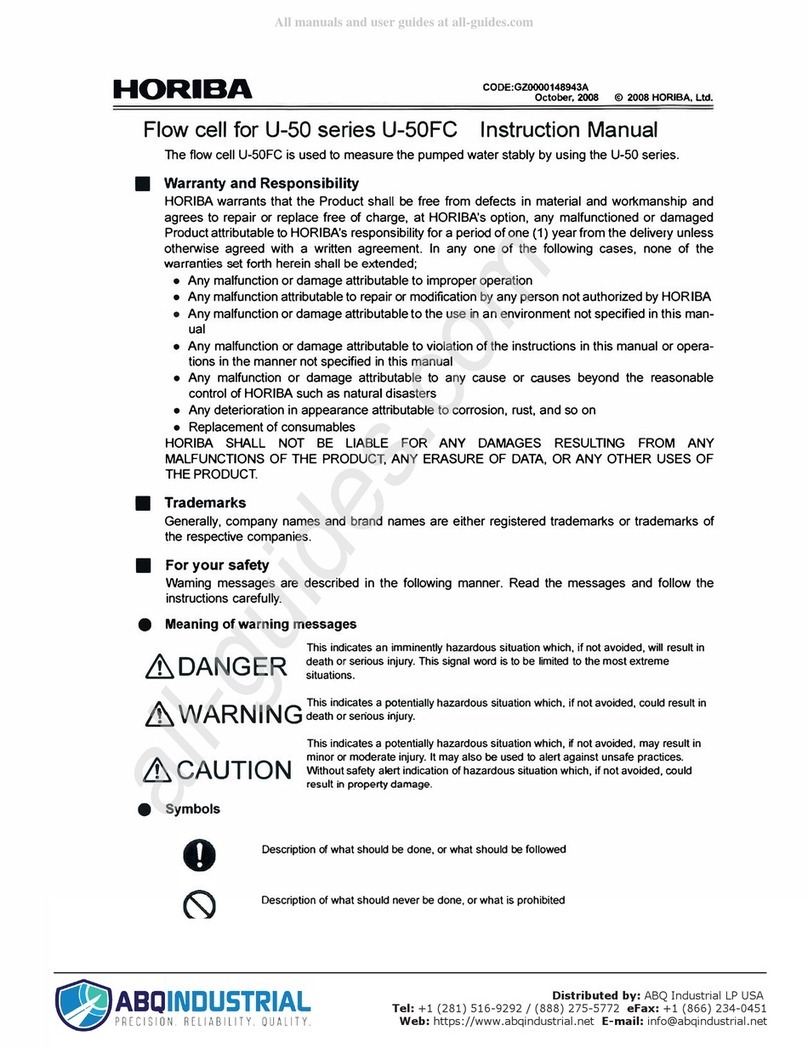 horiba U-50FC instruction manual