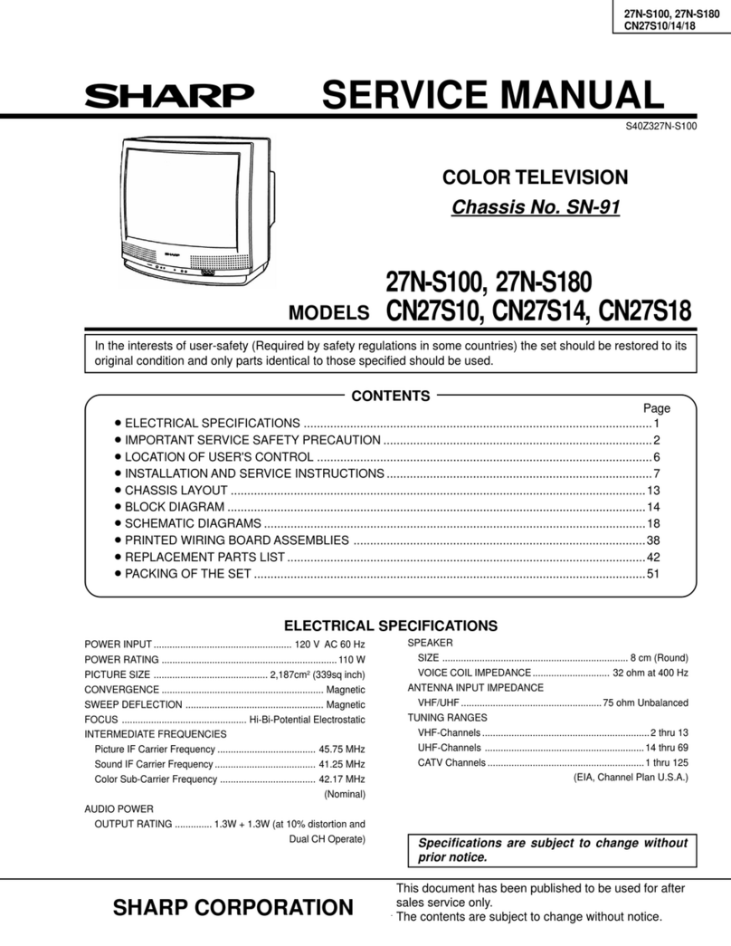 Sharp CN27S10 User manual Sharp CN27S10 User manual