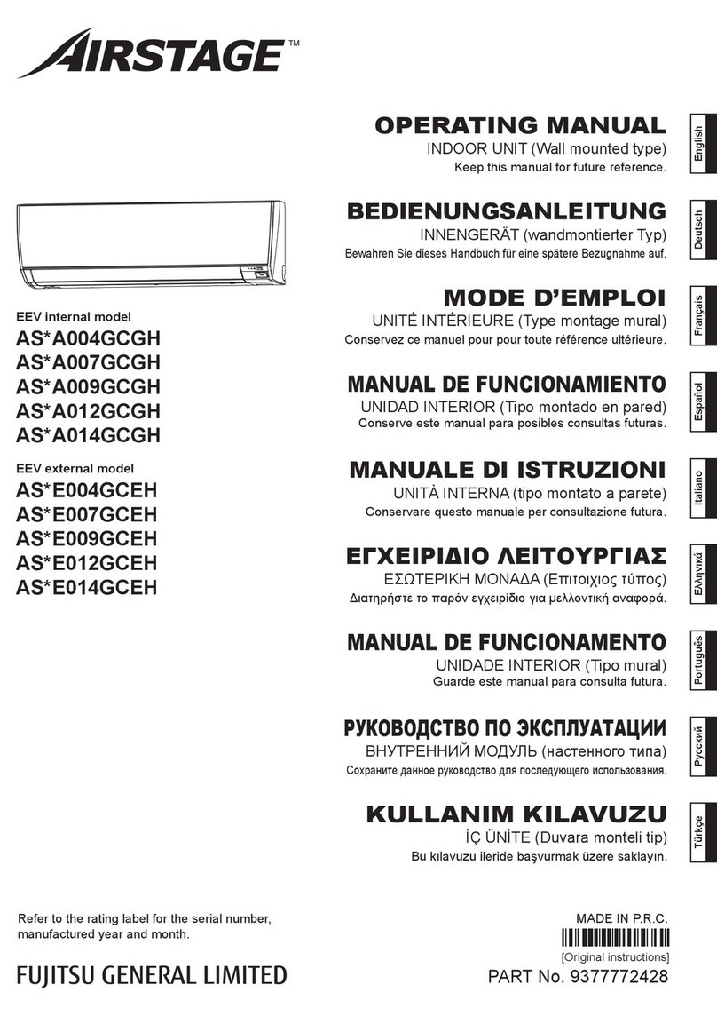 Fujitsu AS A004GCGH Series User manual