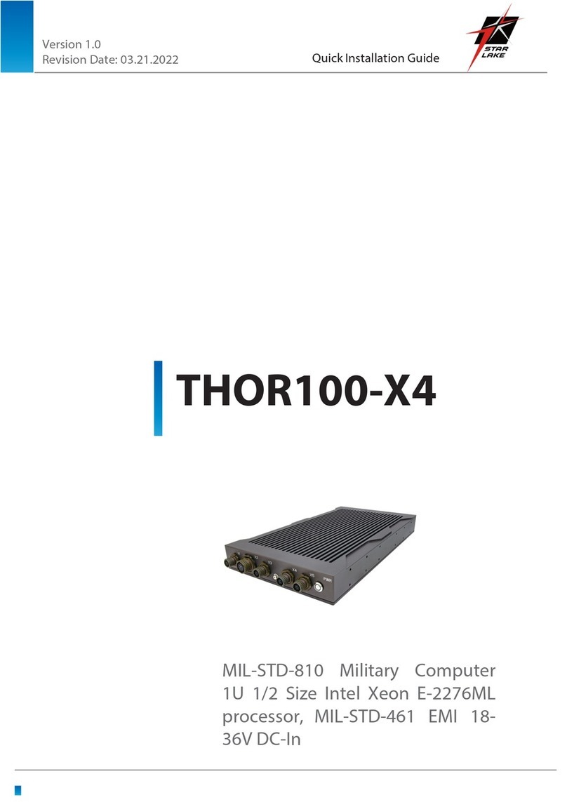 Star Lake THOR100-X4 Quick installation guide Star Lake THOR100-X4 Quick installation guide