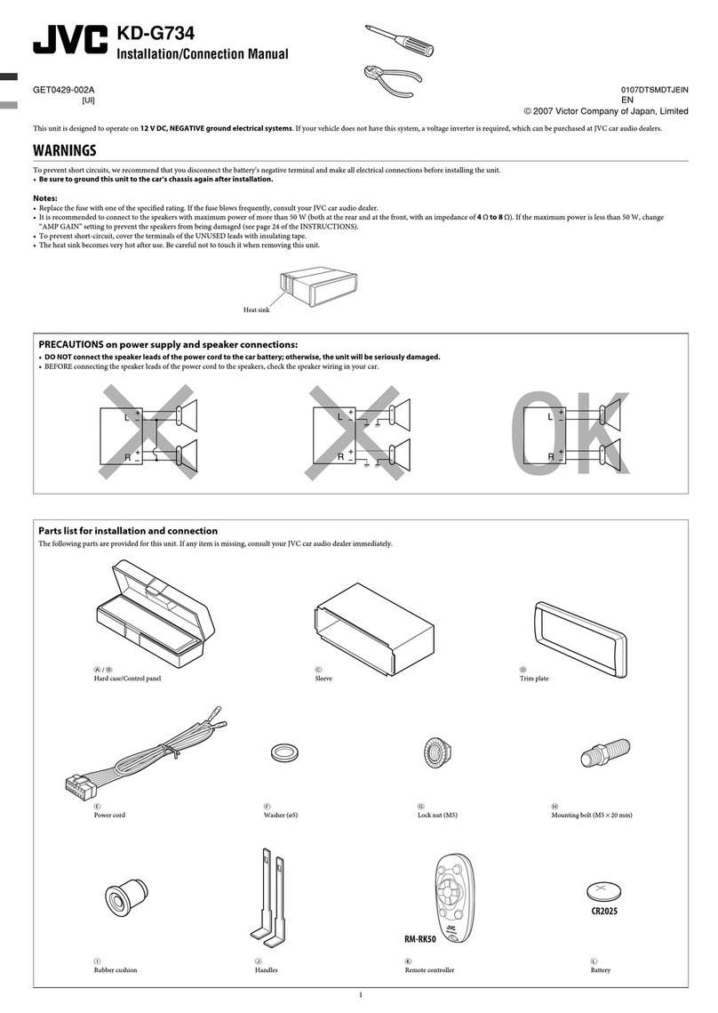 JVC KD-G734 Guide