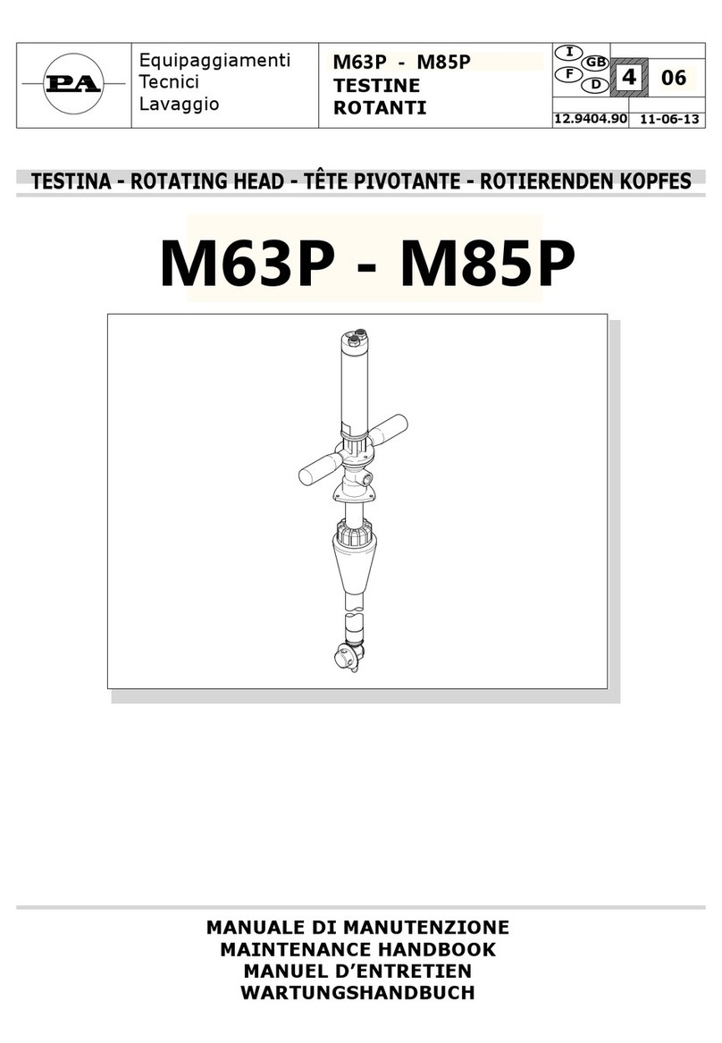 P.A. M63P Manual