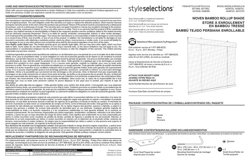 Style selections AS3072C User manual