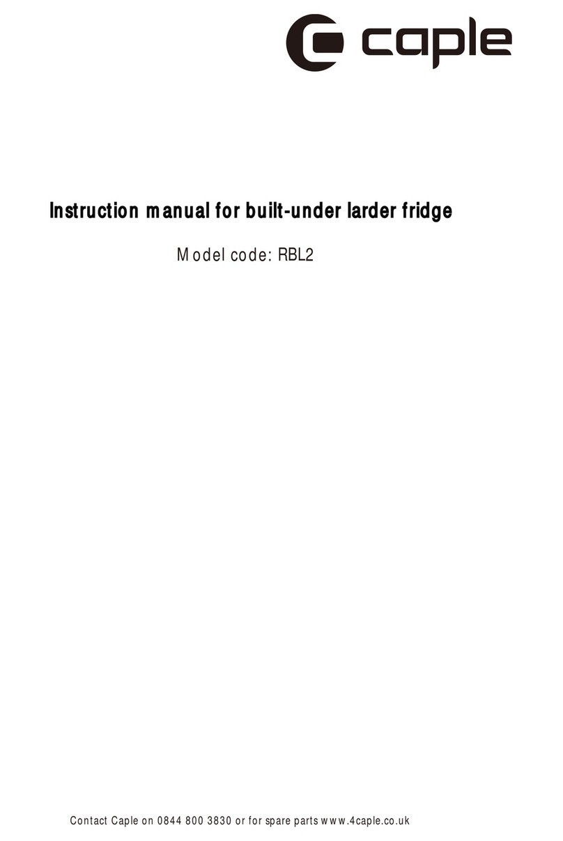 Caple RBL2 User manual