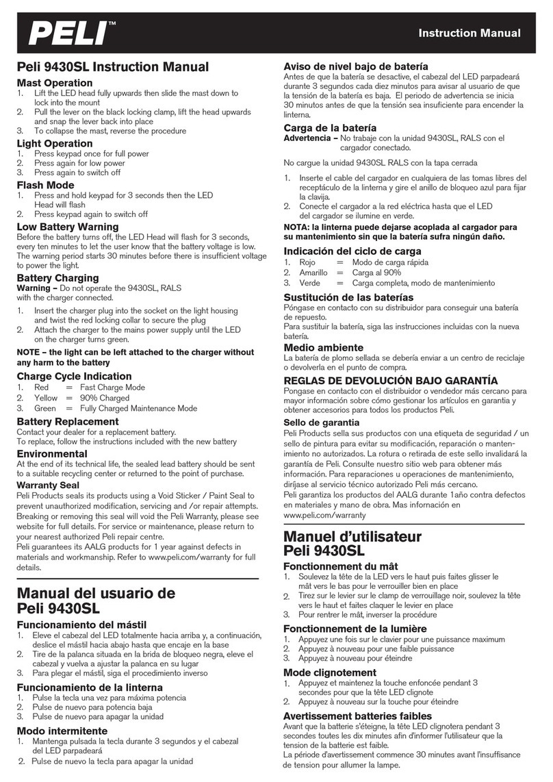 PELI 9430SL instruction manual
